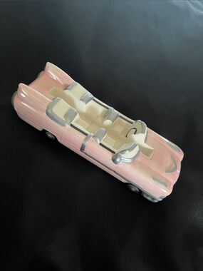 Mary Kay Cosmetics  6" Pink Ceramic Cadillac Car Business Card Holder Decor